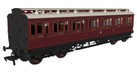 978250 Rapido GWR Lined Crimson Lake Evolution Non-Corridor Comp